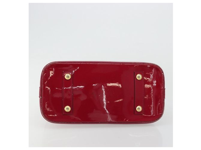 LOUIS VUITTON Borsa a Mano Alma PM Monogram Vernis Rosa Andian M91770 Auth BA12324 - vista 5