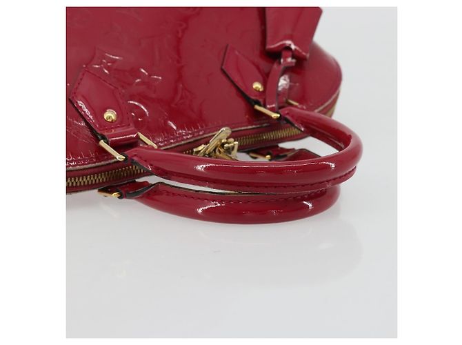 LOUIS VUITTON Borsa a Mano Alma PM Monogram Vernis Rosa Andian M91770 Auth BA12324 - vista 7