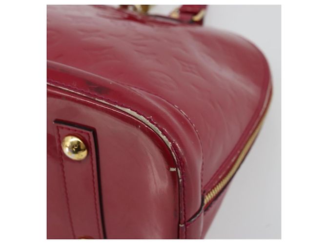 LOUIS VUITTON Borsa a Mano Alma PM Monogram Vernis Rosa Andian M91770 Auth BA12324 - vista 8