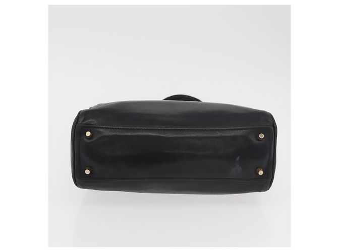 Prada Borsa Tote in Pelle Nera e Oro Auth 176925A Nero D'oro - vista 5