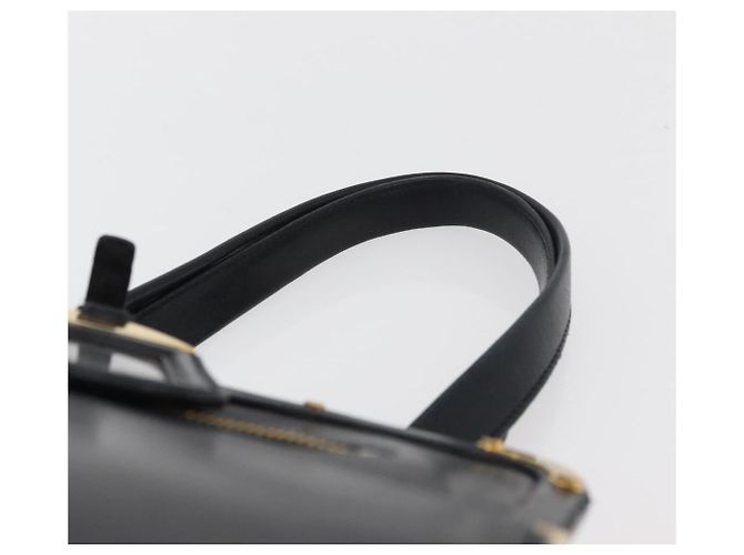 Prada Borsa Tote in Pelle Nera e Oro Auth 176925A Nero D'oro - vista 9