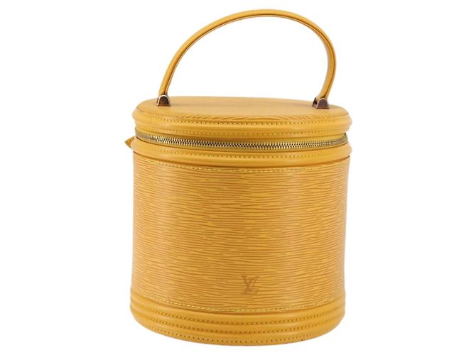 LOUIS VUITTON Borsa a Mano Epi Cannes Gialla M48039 LV Auth ep14185A Giallo - vista 13