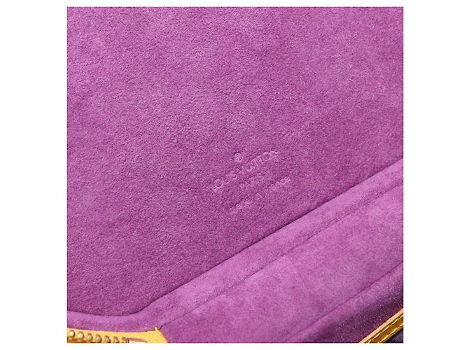 LOUIS VUITTON Borsa a Mano Epi Cannes Gialla M48039 LV Auth ep14185A Giallo - vista 19