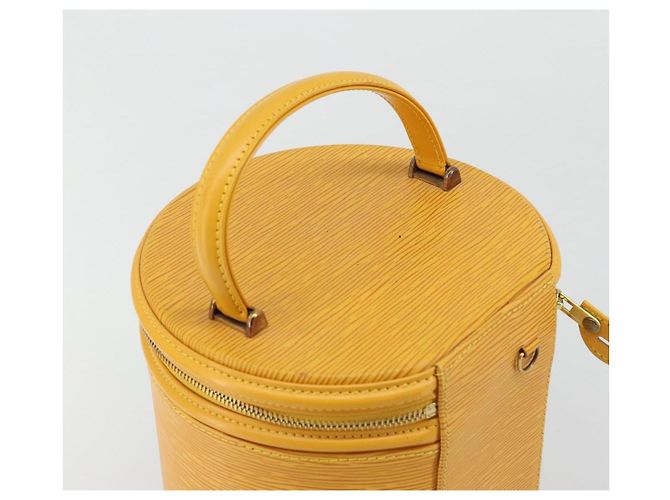 LOUIS VUITTON Borsa a Mano Epi Cannes Gialla M48039 LV Auth ep14185A Giallo - vista 6
