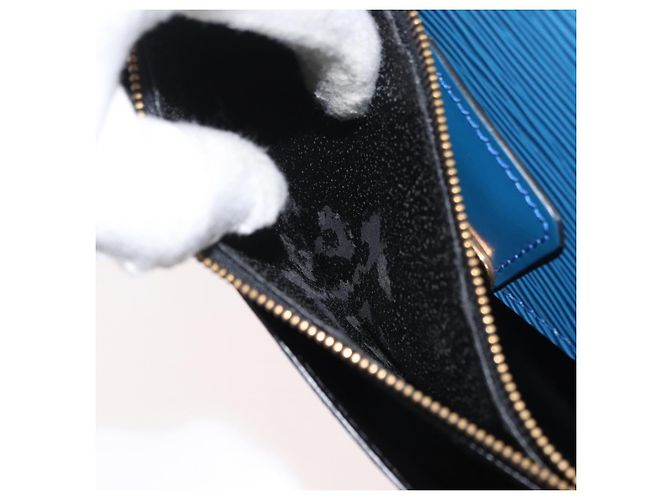 LOUIS VUITTON Borsa a Mano Epi Concorde Blu M52135 LV Auth 176249 - vista 11