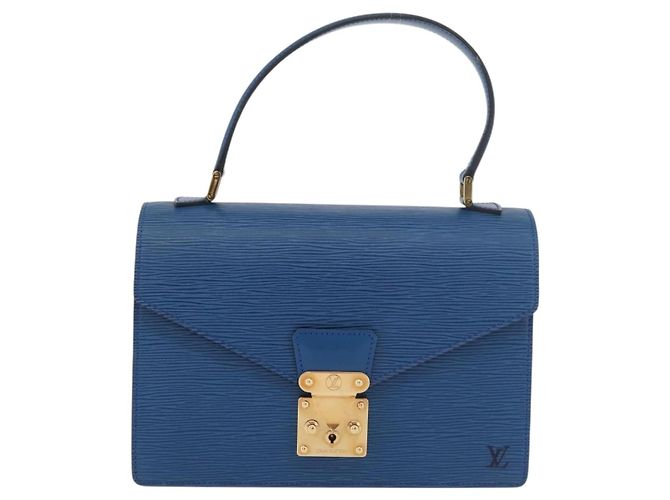 LOUIS VUITTON Borsa a Mano Epi Concorde Blu M52135 LV Auth 176249 - vista 13
