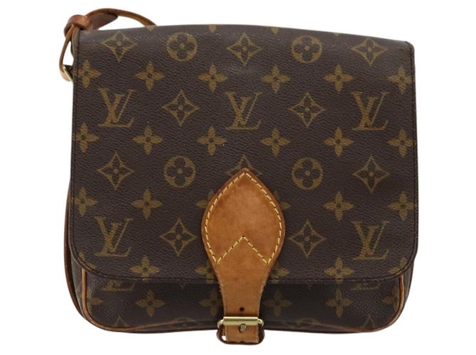 LOUIS VUITTON Borsa a Spalla Monogram Cartouchiere MM M51253 LV Auth BA12218 Monogramma - vista 13