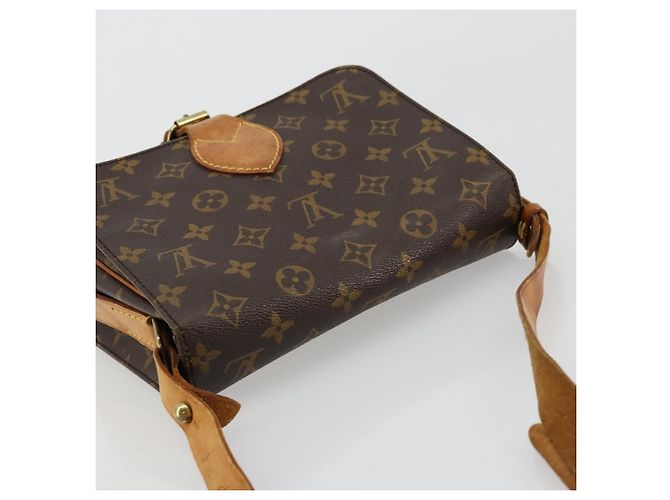 LOUIS VUITTON Borsa a Spalla Monogram Cartouchiere MM M51253 LV Auth BA12218 Monogramma - vista 6