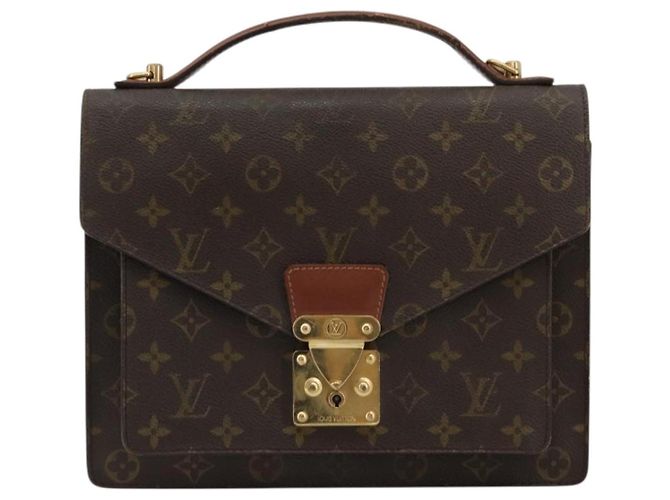 LOUIS VUITTON Borsa a Mano Monceau 28 Monogram M51185 LV Auth ka4106 Monogramma - vista 13