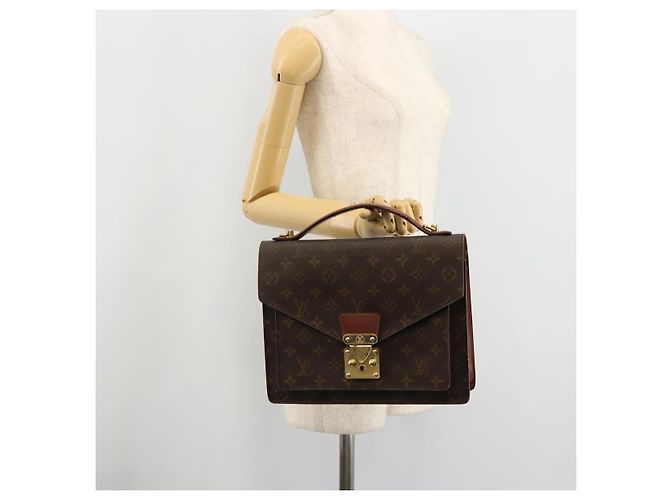 LOUIS VUITTON Borsa a Mano Monceau 28 Monogram M51185 LV Auth ka4106 Monogramma - vista 25