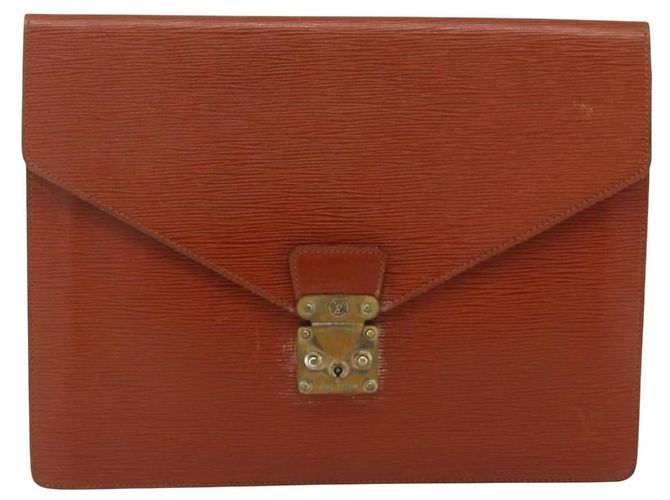 LOUIS VUITTON Epi Porta Documenti Senatur Briefcase Marrone M54453 LV Auth 175107 - vista 13