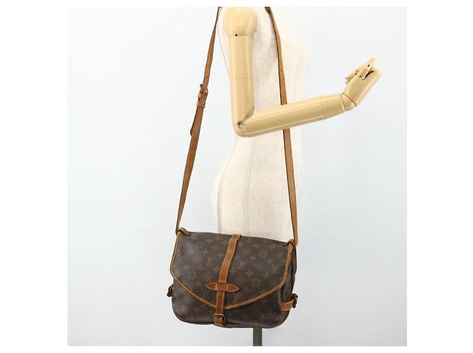 LOUIS VUITTON Borsa a Spalla Monogram Saumur 30 M42256 LV Auth bs34502 Monogramma - vista 24