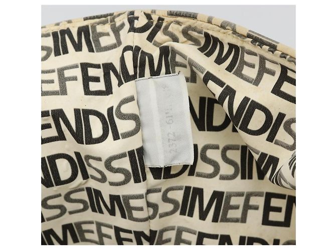 FENDI FENDISSIME Tote Bag aus Nylon in Weiß CC Auth 176808 - Ansicht 12