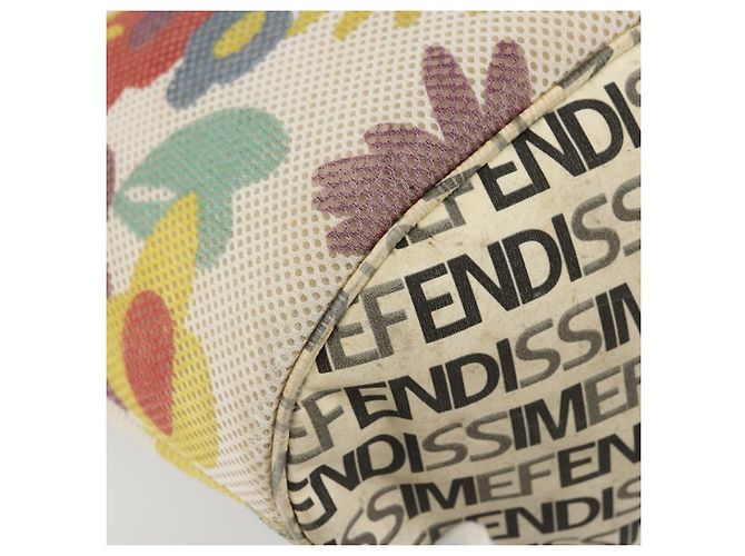 FENDI FENDISSIME Tote Bag aus Nylon in Weiß CC Auth 176808 - Ansicht 14