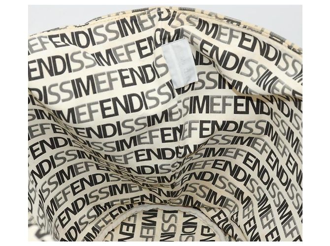 FENDI FENDISSIME Tote Bag aus Nylon in Weiß CC Auth 176808 - Ansicht 17