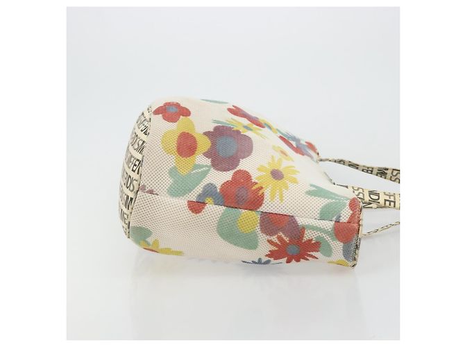FENDI FENDISSIME Tote Bag aus Nylon in Weiß CC Auth 176808 - Ansicht 3