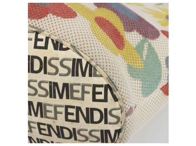 FENDI FENDISSIME Tote Bag aus Nylon in Weiß CC Auth 176808 - Ansicht 9