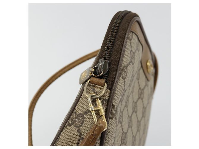 Bolso de Hombro GG Supreme Gucci Beige Oro 97 02 068 Auth ep14104 Dorado - vista 10