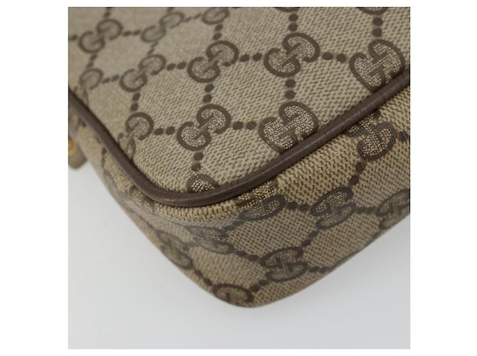 Bolso de Hombro GG Supreme Gucci Beige Oro 97 02 068 Auth ep14104 Dorado - vista 14