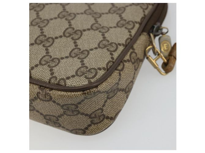 Bolso de Hombro GG Supreme Gucci Beige Oro 97 02 068 Auth ep14104 Dorado - vista 15