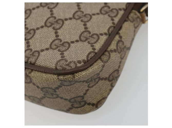 Bolso de Hombro GG Supreme Gucci Beige Oro 97 02 068 Auth ep14104 Dorado - vista 9