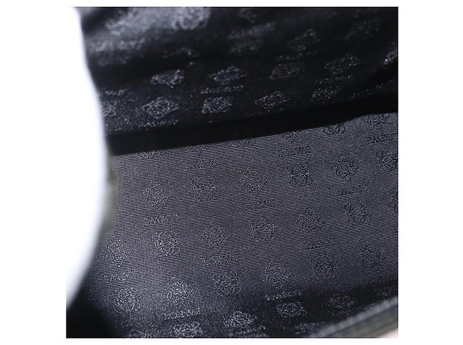 Borsa LOEWE in pelle 2 in 1 nera argento autentica ep14013 Nero - vista 11
