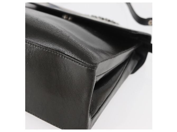 Borsa LOEWE in pelle 2 in 1 nera argento autentica ep14013 Nero - vista 16