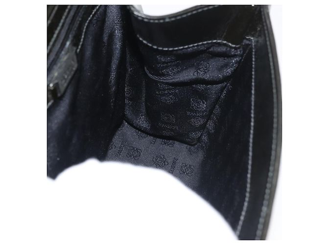 Borsa LOEWE in pelle 2 in 1 nera argento autentica ep14013 Nero - vista 20