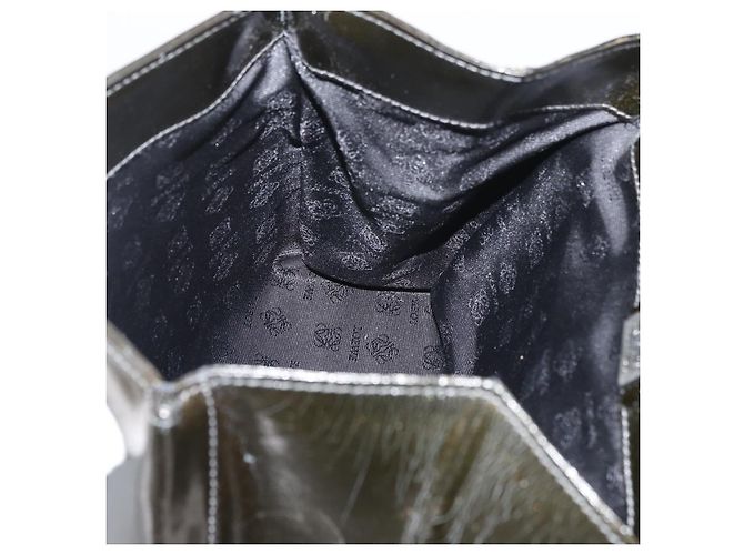 Borsa LOEWE in pelle 2 in 1 nera argento autentica ep14013 Nero - vista 21