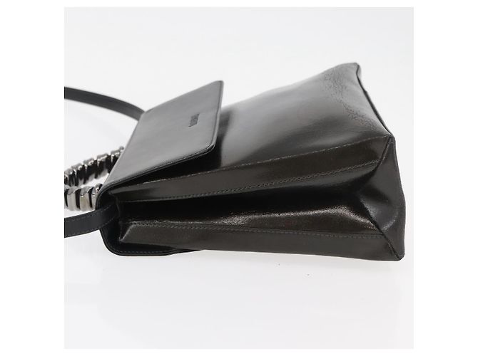 Borsa LOEWE in pelle 2 in 1 nera argento autentica ep14013 Nero - vista 4