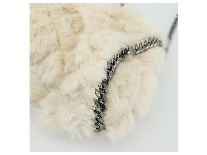 Autre Marque Falabella Tote Bag aus Fell 2-in-1 Stella McCartney Weiß Silber Auth 174918A - Ansicht 16