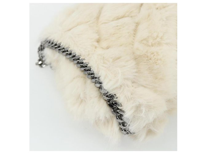 Autre Marque Falabella Tote Bag aus Fell 2-in-1 Stella McCartney Weiß Silber Auth 174918A - Ansicht 19
