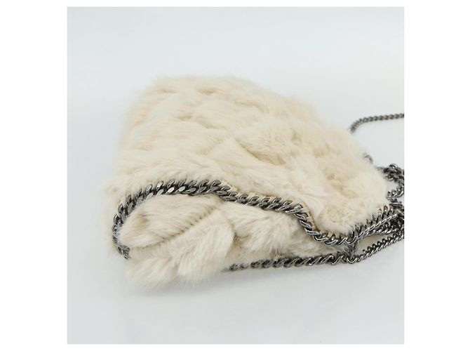 Autre Marque Falabella Tote Bag aus Fell 2-in-1 Stella McCartney Weiß Silber Auth 174918A - Ansicht 4