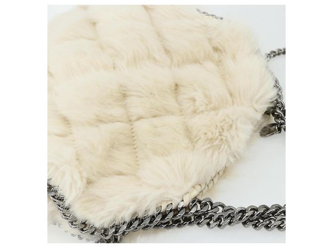 Autre Marque Falabella Tote Bag aus Fell 2-in-1 Stella McCartney Weiß Silber Auth 174918A - Ansicht 6