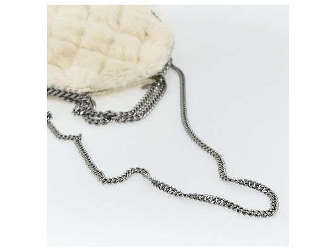 Autre Marque Falabella Tote Bag aus Fell 2-in-1 Stella McCartney Weiß Silber Auth 174918A - Ansicht 8