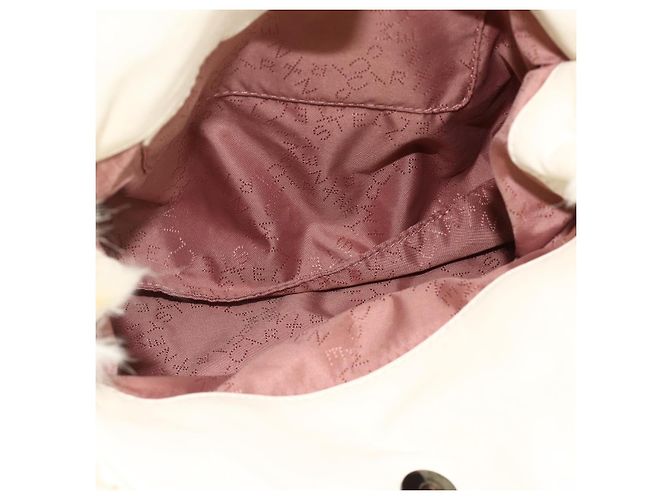 Autre Marque Falabella Tote Bag aus Fell 2-in-1 Stella McCartney Weiß Silber Auth 174918A - Ansicht 9