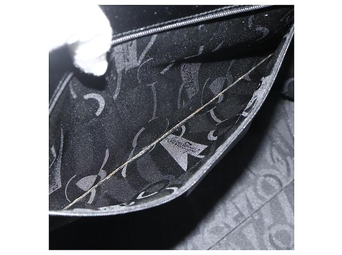 Bolsa Tote Vala em couro preto e dourado Salvatore Ferragamo Auth ka4098 - vista 20