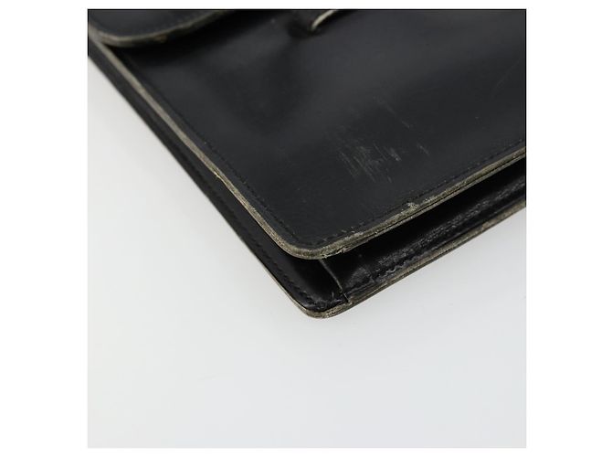 Borsa a mano Christian Dior in pelle nera e oro Auth ep14233 Nero D'oro - vista 14