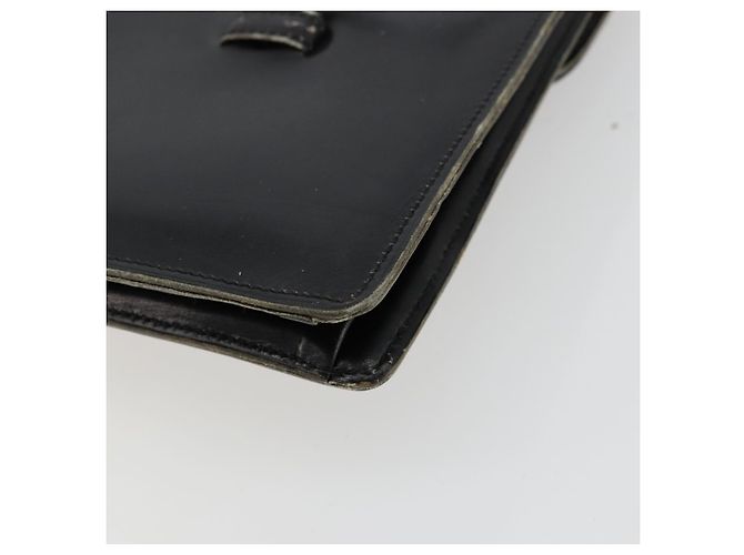 Borsa a mano Christian Dior in pelle nera e oro Auth ep14233 Nero D'oro - vista 15