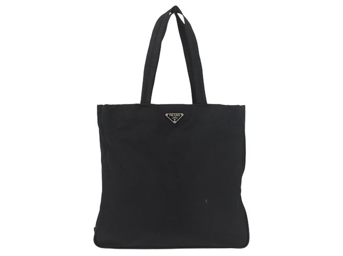 Prada Tote Bag aus schwarzem Nylon mit silberner Authentizität ep14354A - Ansicht 13