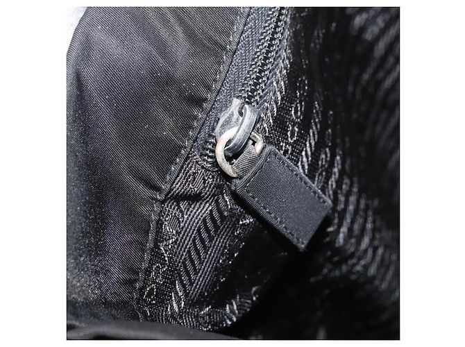 Prada Tote Bag aus schwarzem Nylon mit silberner Authentizität ep14354A - Ansicht 23
