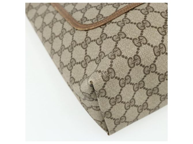 GUCCI GG Supreme Web Sherry Line Tote Bag PVC Beige Red 39 02 003 Auth 176643 - view 14