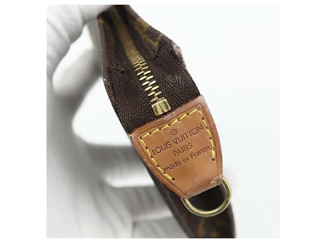 Bucket LOUIS VUITTON Monogramma Secchiello GM Pochette Accessorio LV Auth bs34612 - vista 8