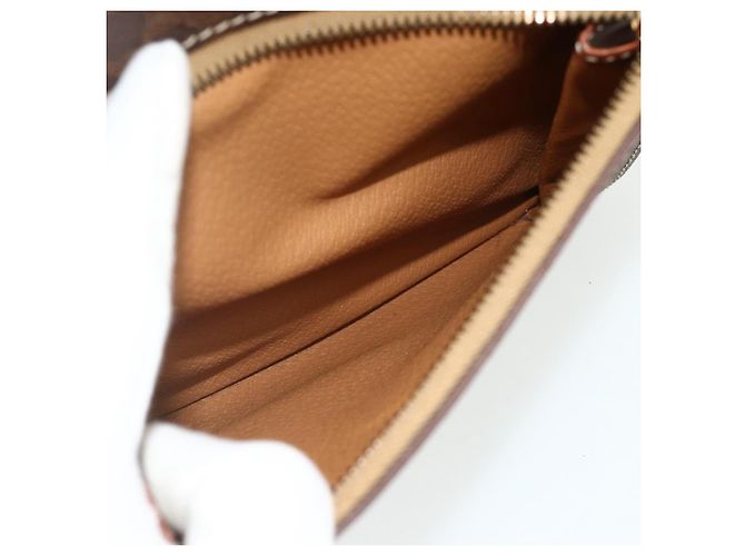 Céline CELINE Macadam Canvas Backpack PVC Leather Brown Gold Auth 176902 Golden - view 23