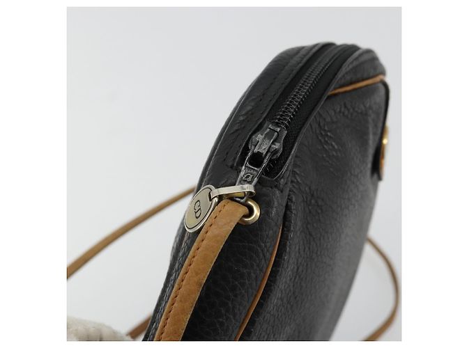 Borsa a Spalla Christian Dior in Pelle Nera e Oro Auth ep14178 Nero D'oro - vista 10