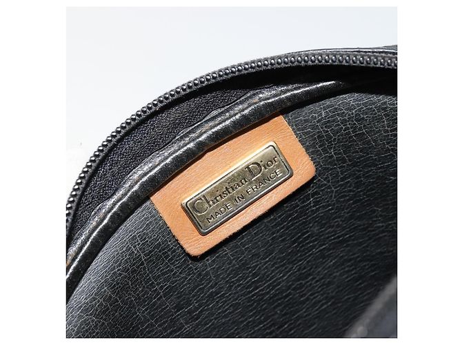 Borsa a Spalla Christian Dior in Pelle Nera e Oro Auth ep14178 Nero D'oro - vista 11