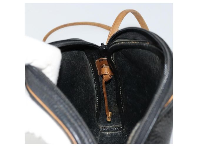 Borsa a Spalla Christian Dior in Pelle Nera e Oro Auth ep14178 Nero D'oro - vista 18