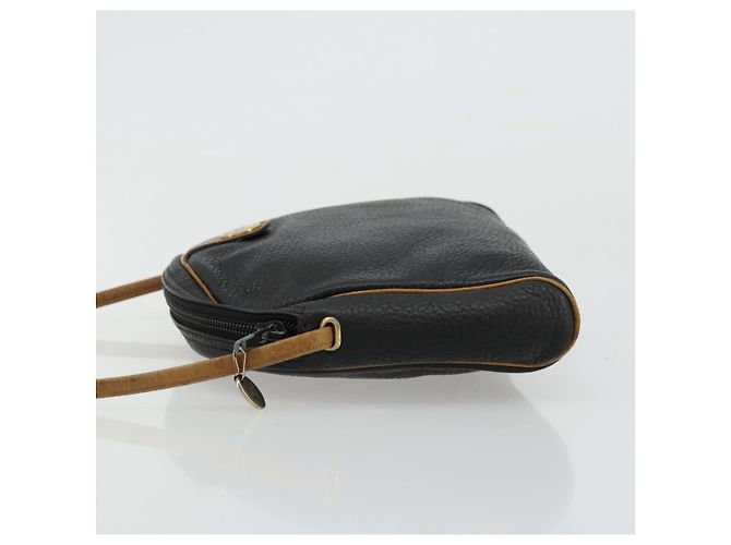 Borsa a Spalla Christian Dior in Pelle Nera e Oro Auth ep14178 Nero D'oro - vista 4