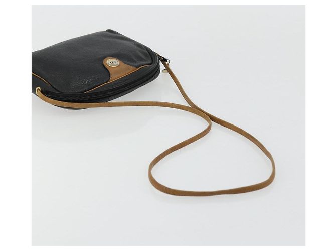 Borsa a Spalla Christian Dior in Pelle Nera e Oro Auth ep14178 Nero D'oro - vista 7