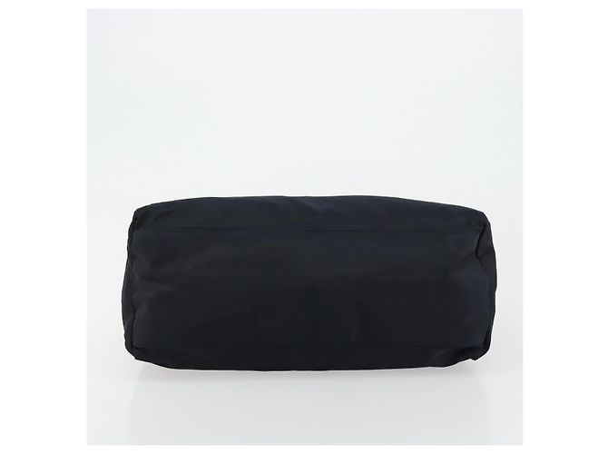 PRADA Borsa a mano in nylon blu navy argento autentica bs34478 - vista 5